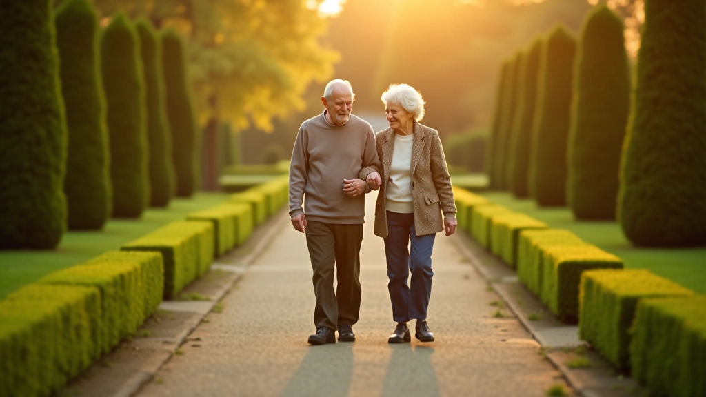 Seniori pastaigājas pa Rundāles pils dārziem